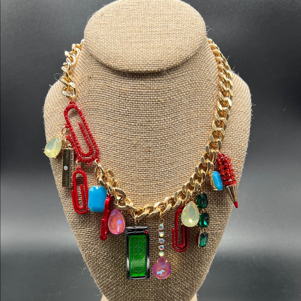 Betsey Johnson Back to School or Office Statement Necklace NEW